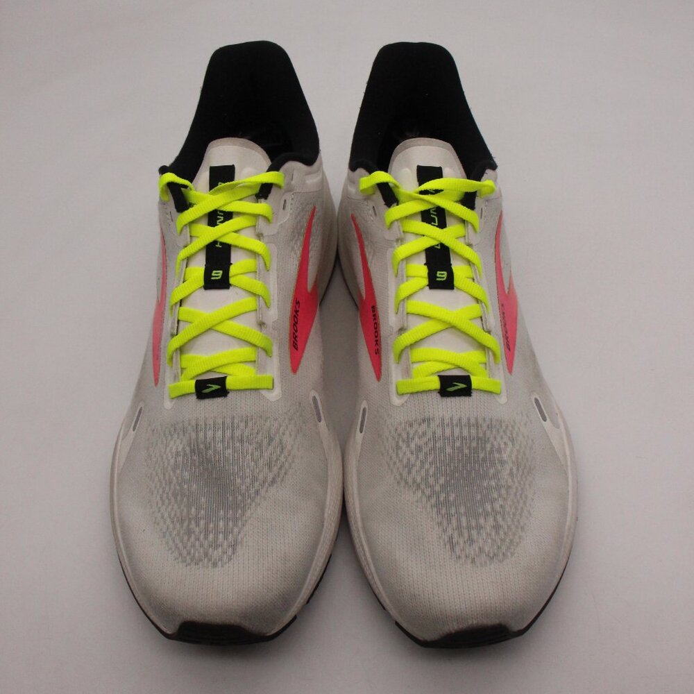 Brooks Launch 9 Men's Size 13 Running Walking Shoes White Pink Athletic Sneakers - Picture 2 of 8